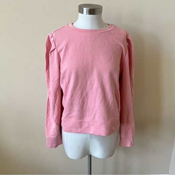 Milly Marianne pleated shoulder crossback sweatshirt pink 13526 - Picture 6 of 16